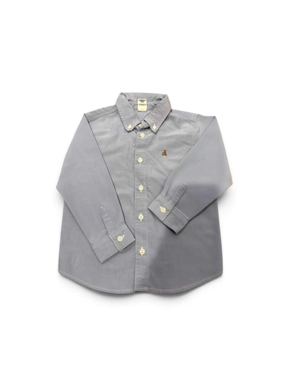 Gap Classic Long-Sleeve Button-Down Shirt - blue